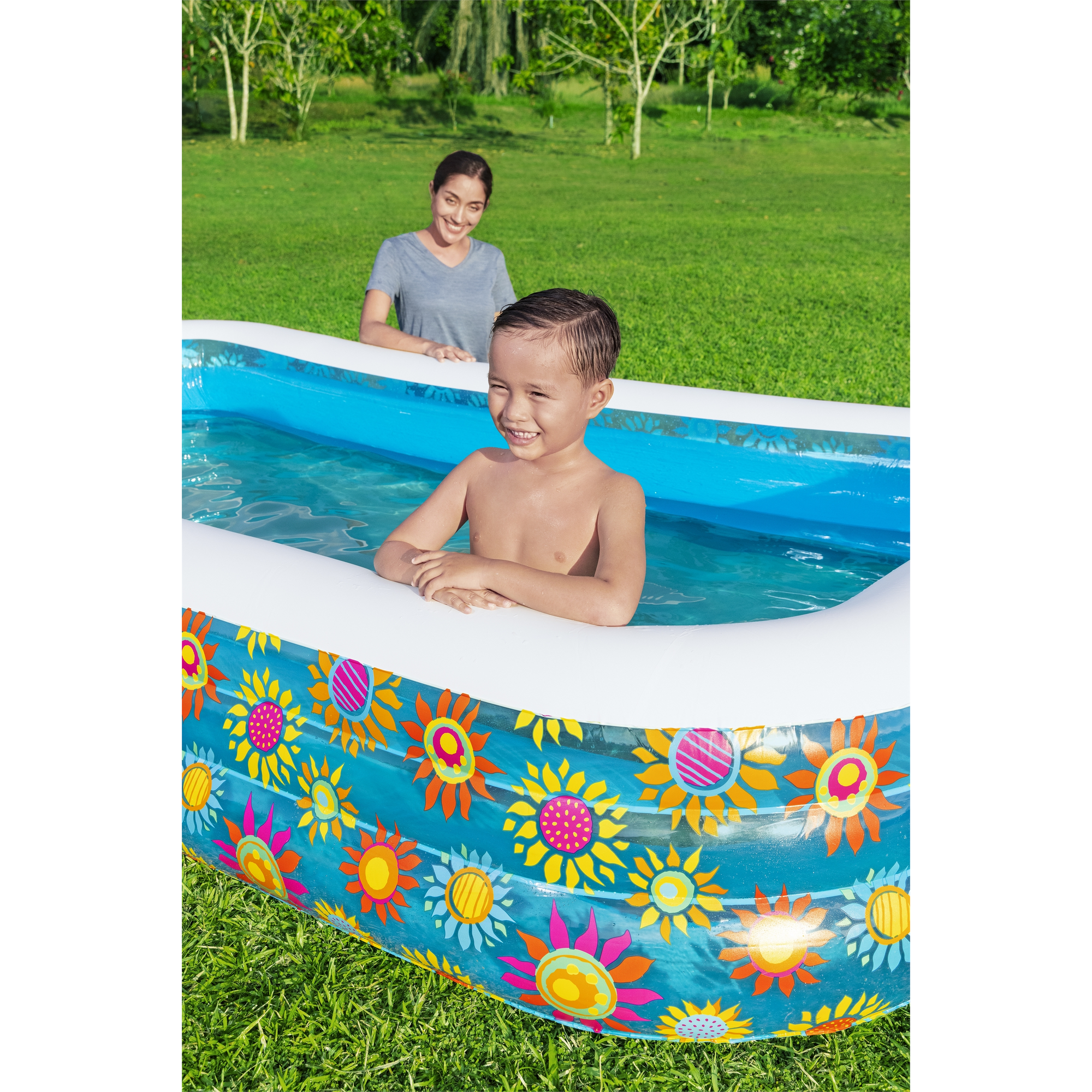 Fast Set-Pool 'Family Pool Funky Floral' 305 x 183 x 56 cm + product picture