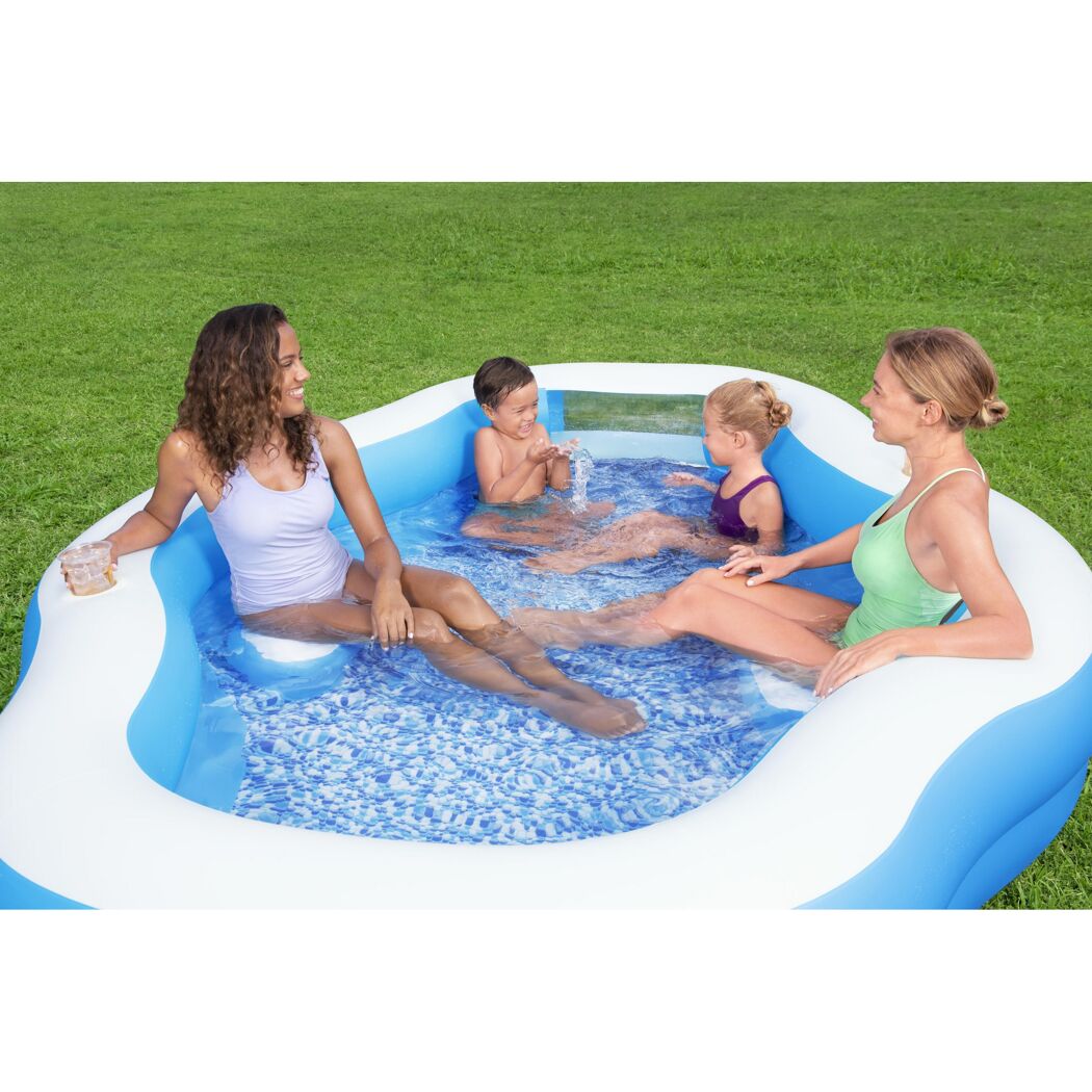 Fast Set-Pool 'Family Pool Splash View' 270 x 198 x 51 cm mit Seitenfenster