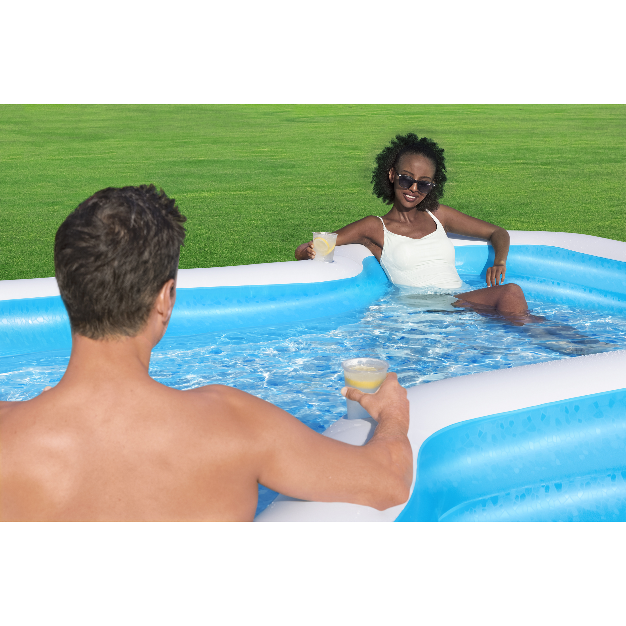 Fast Set-Pool 'Family Pool Sunsational' 305 x 274 x 46 cm + product picture