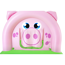 Verkleinertes Bild von Hüpfburg 'Oinkster Pig' mit Bällebad bunt 239 x 162 x 137 cm