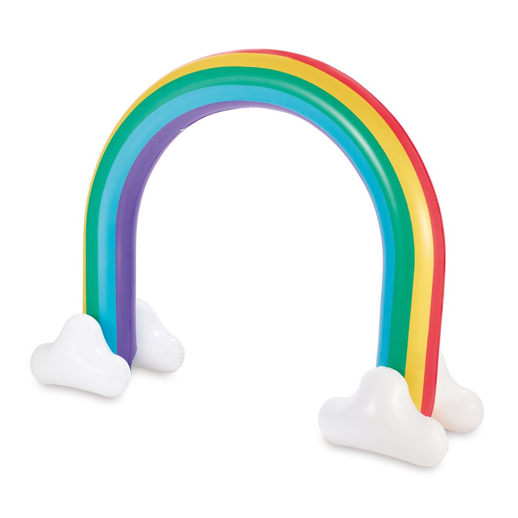 Aufblasbarer Regenbogen mit Wolken