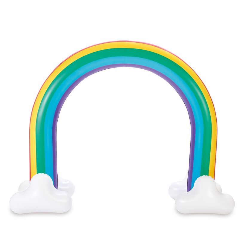 Aufblasbarer Regenbogen mit Wolken