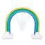 Regenbogenförmige Wasserdusche