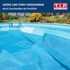 Blaue Pool Solarfolie