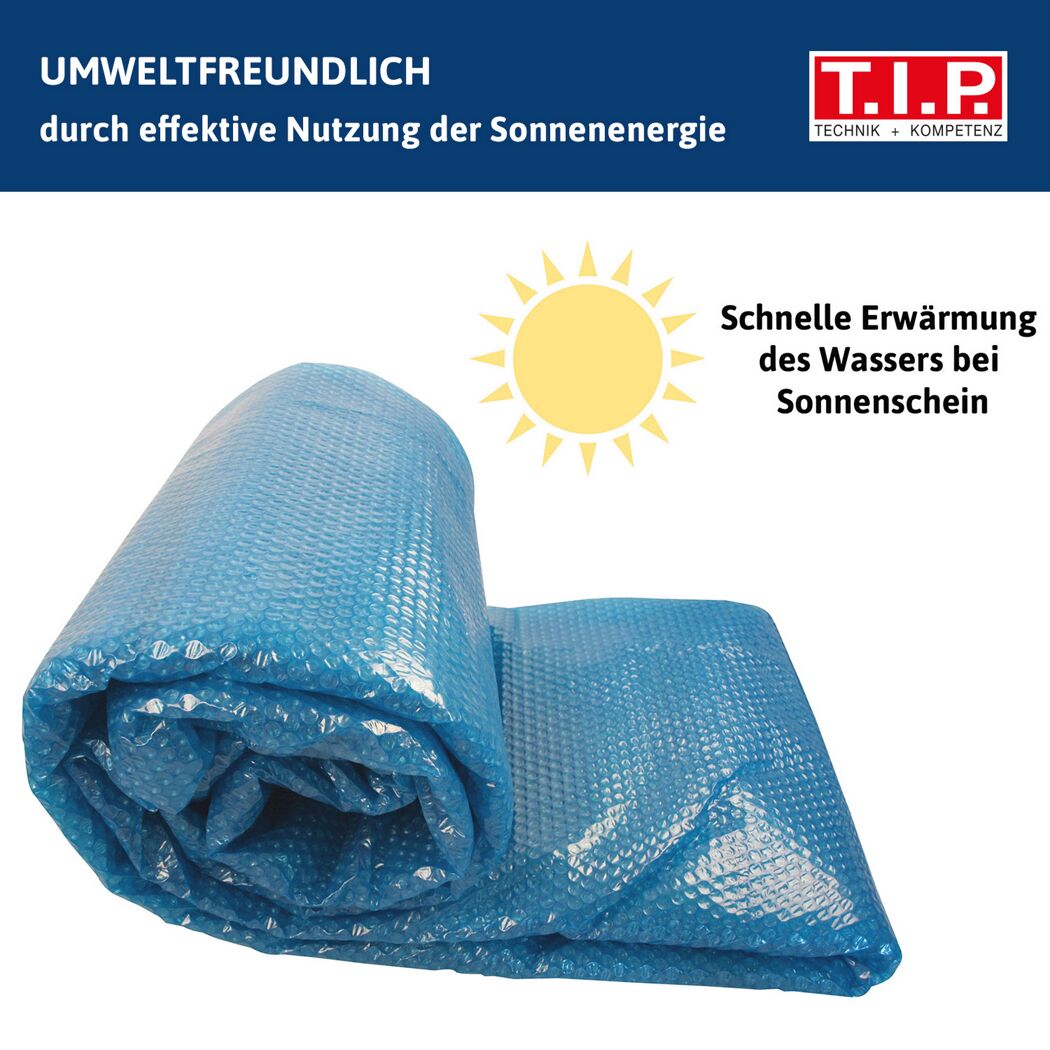 Blaue Solarplane für Pools