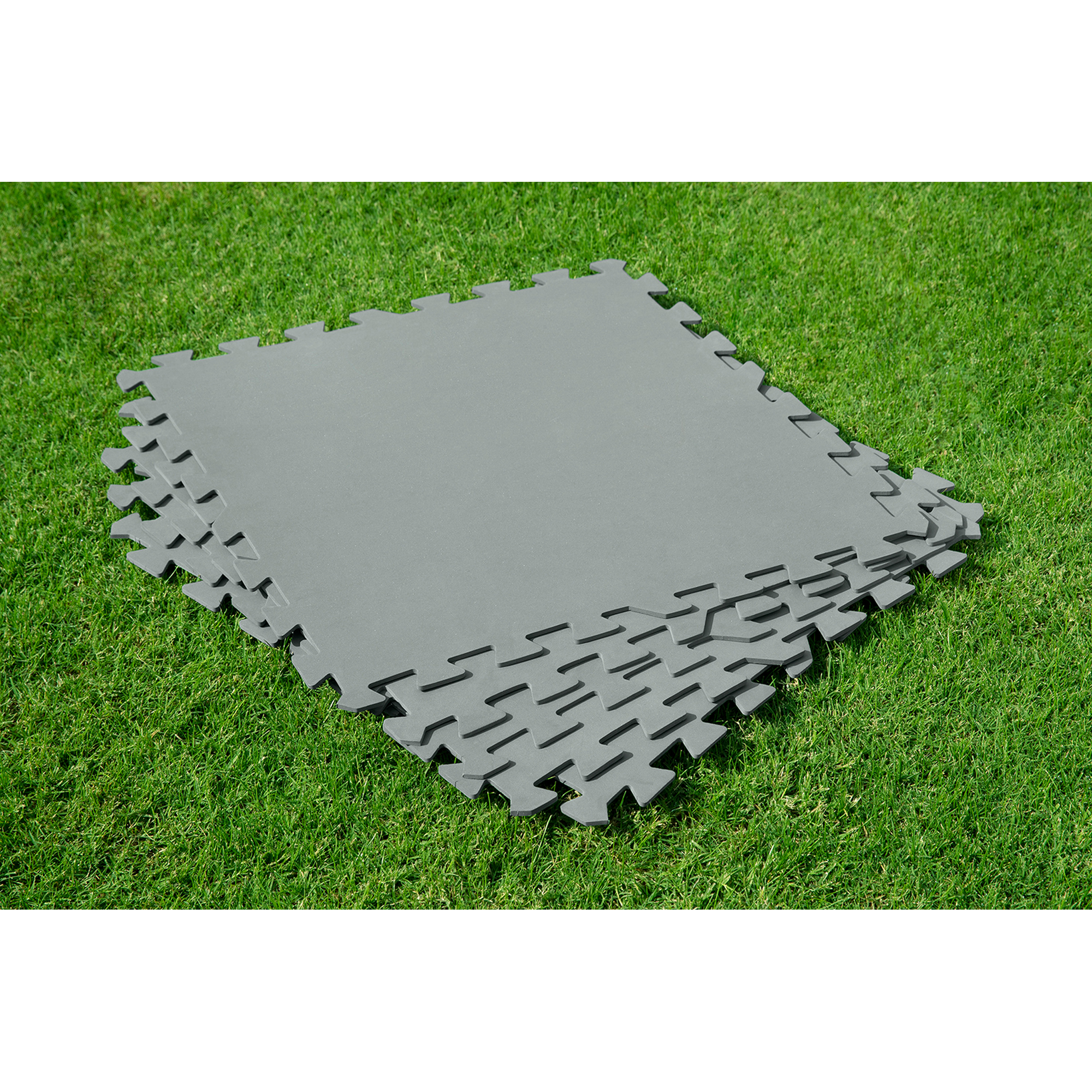 Pool-Bodenschutzfliesen grau 9 Stück á 50 x 50 cm