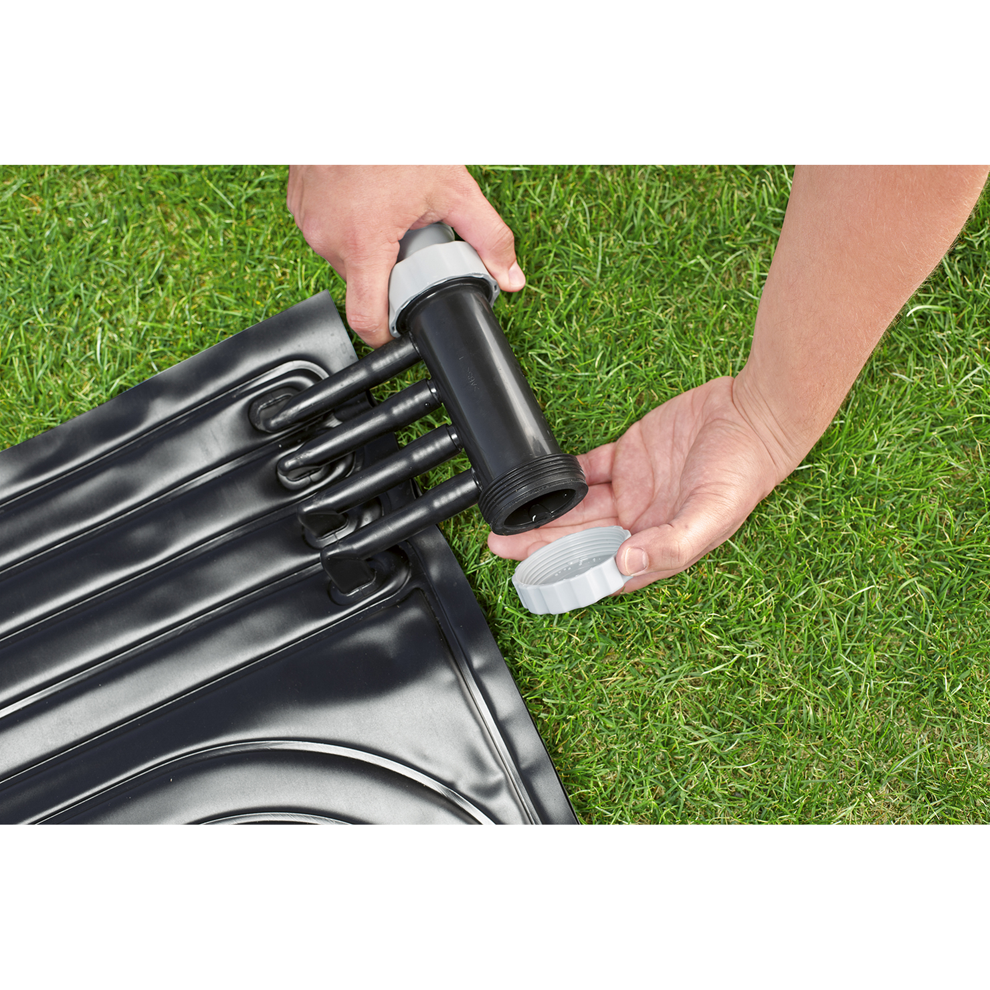 Solar-Poolheizung schwarz  110 x 171 cm