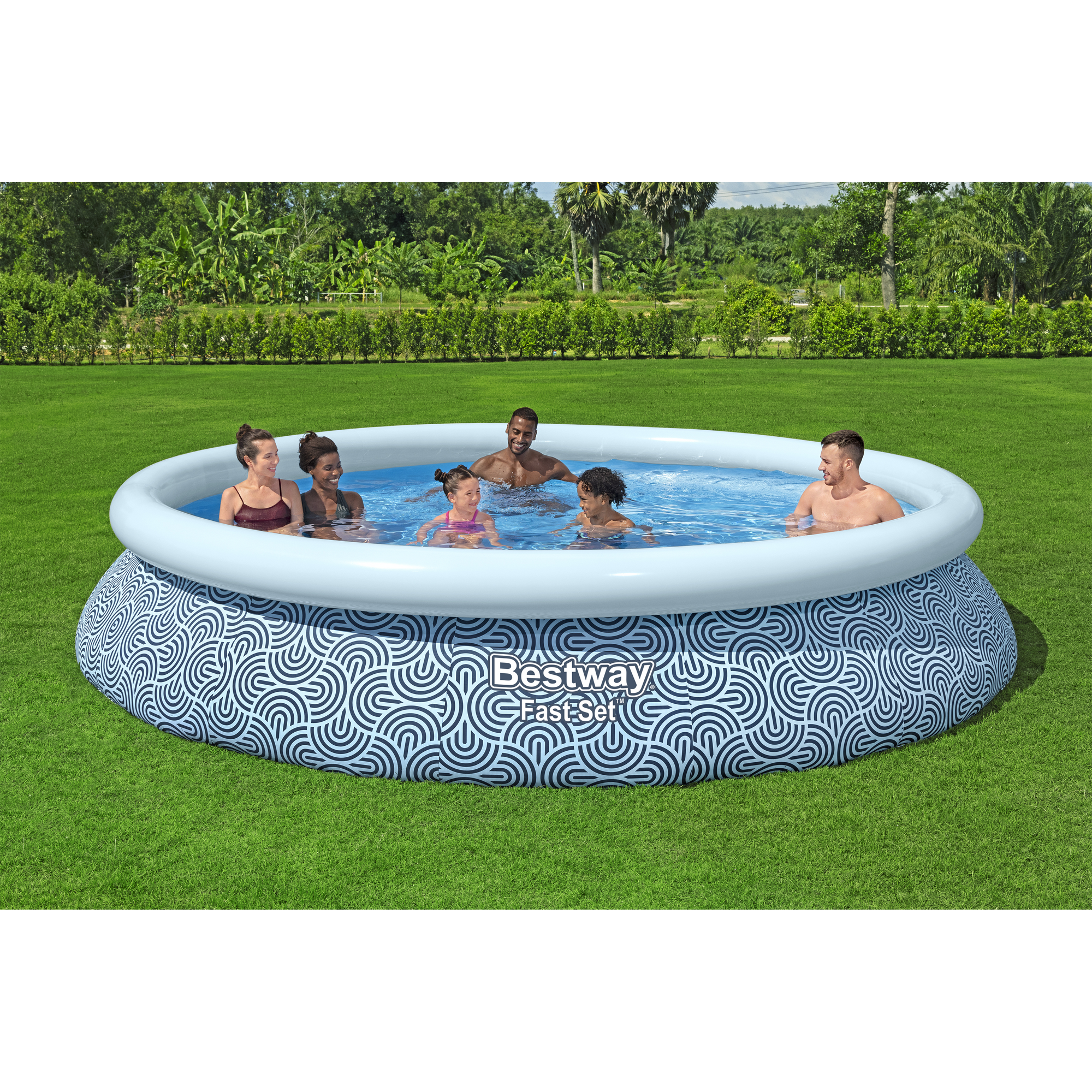 Aufstellpool-Set 'Fast Set™' Ø 396 x 84 cm mit Filterpumpe