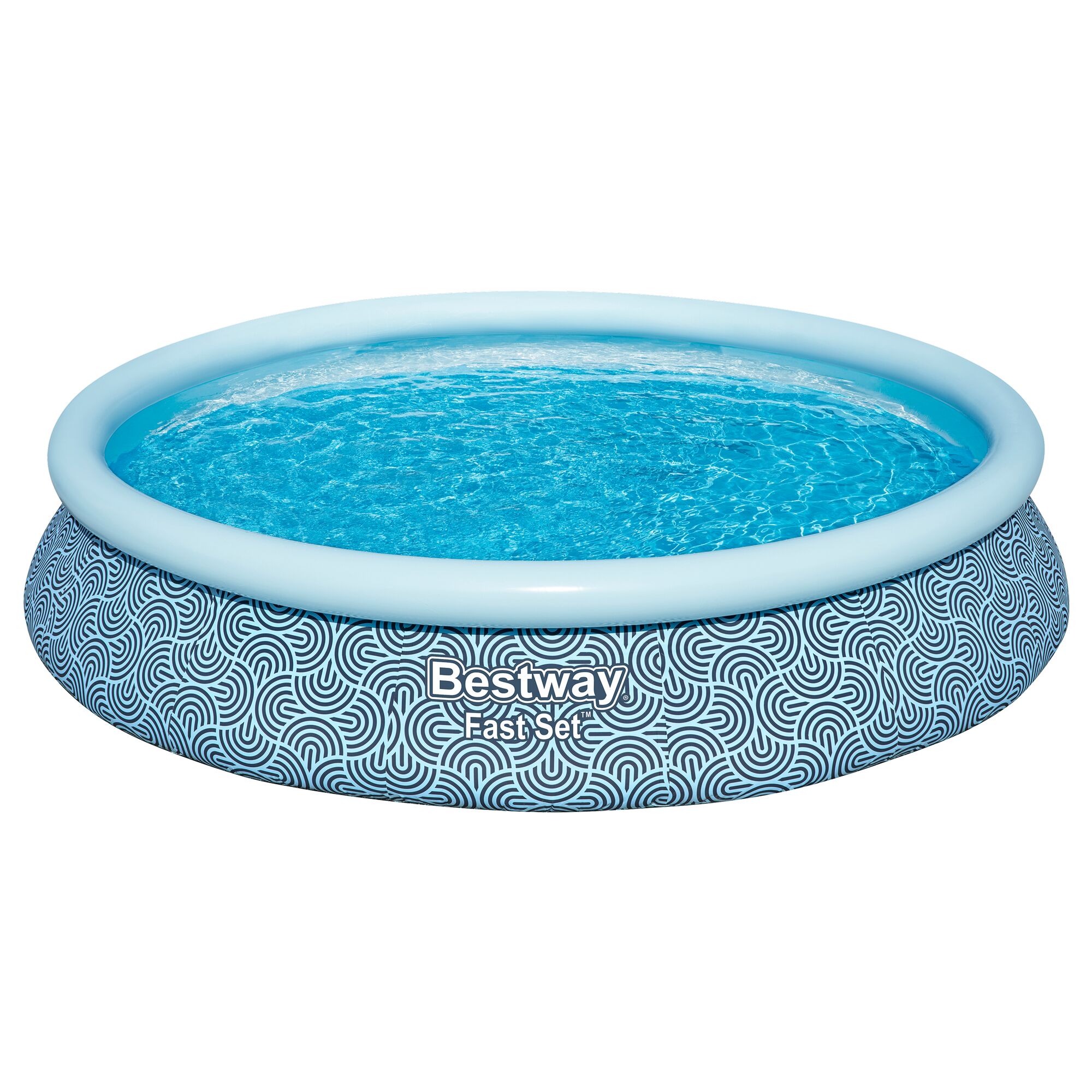 Blauer, aufblasbarer Gartenpool