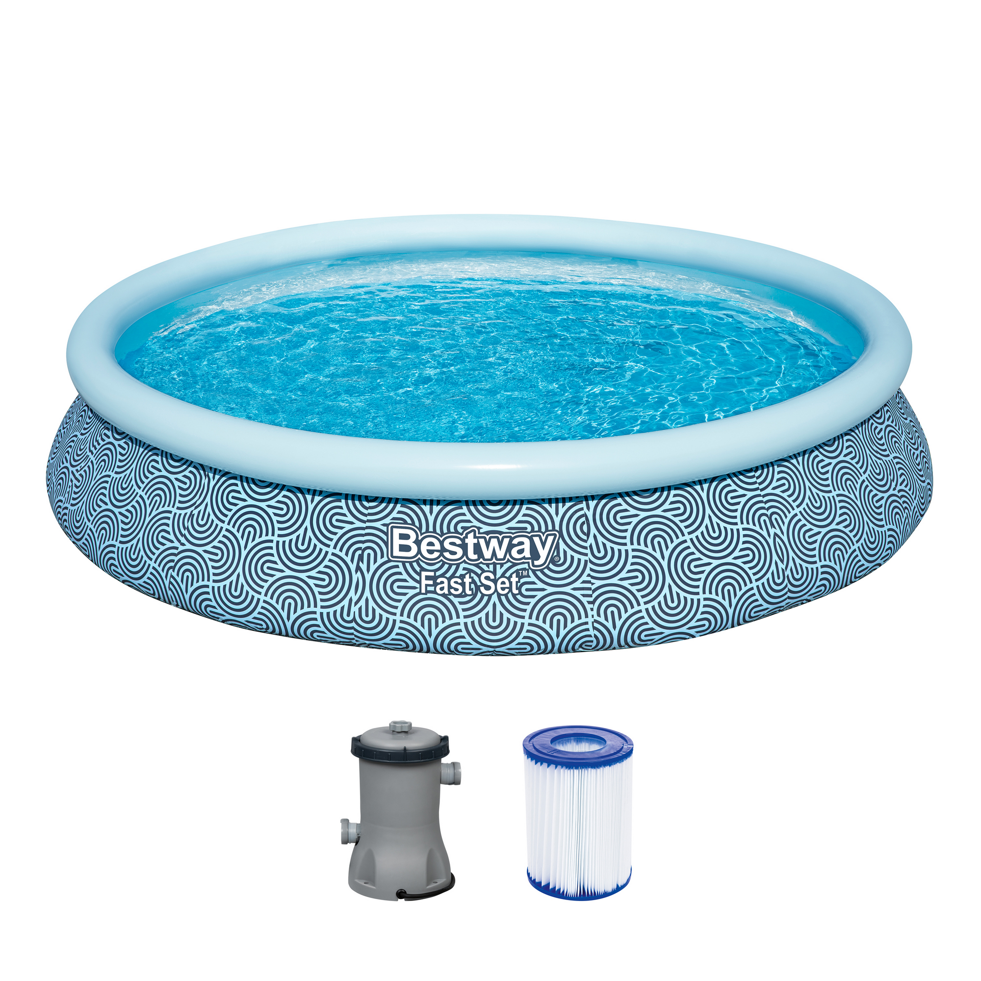 Aufstellpool-Set 'Fast Set™' Ø 457 x 84 cm mit Filterpumpe