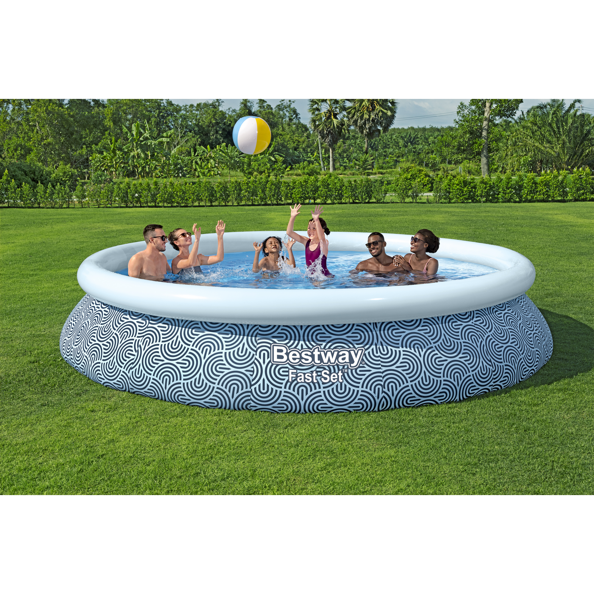 Aufstellpool-Set 'Fast Set™' Ø 457 x 84 cm mit Filterpumpe