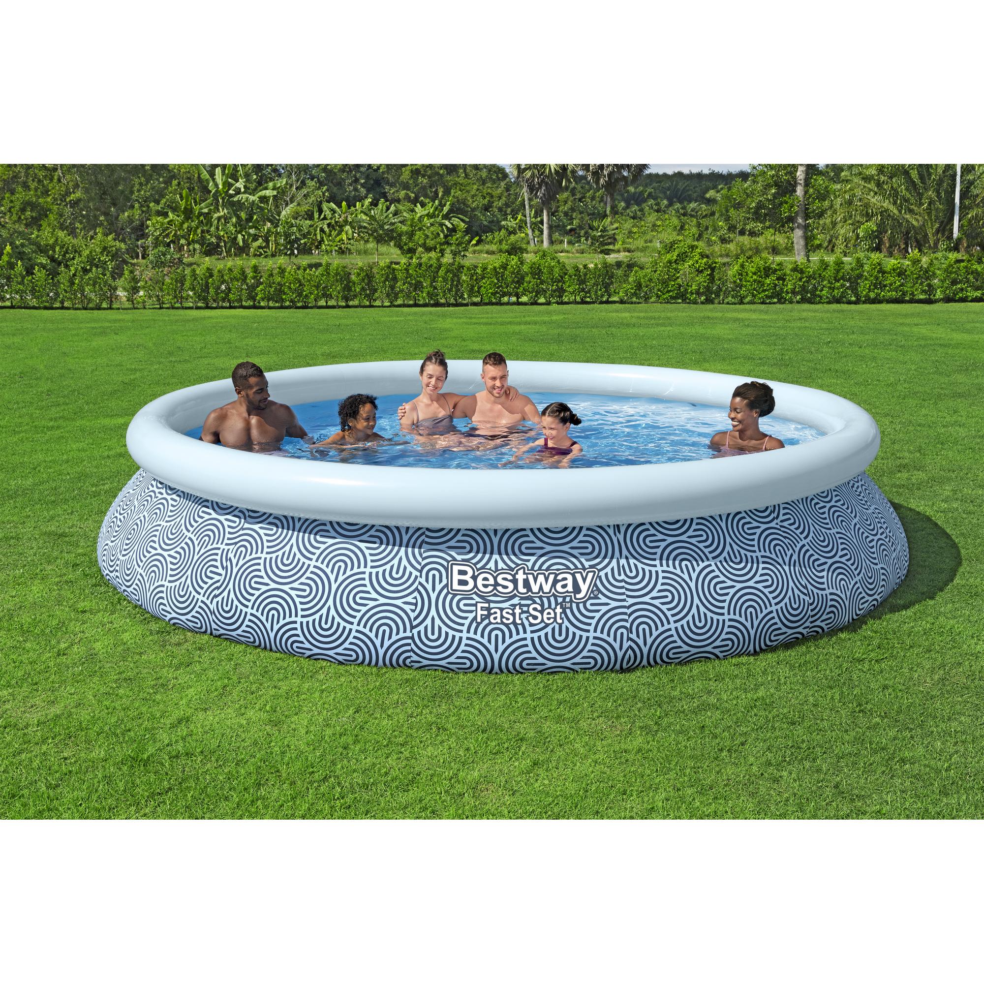 Aufstellpool-Set 'Fast Set™' Ø 457 x 84 cm mit Filterpumpe