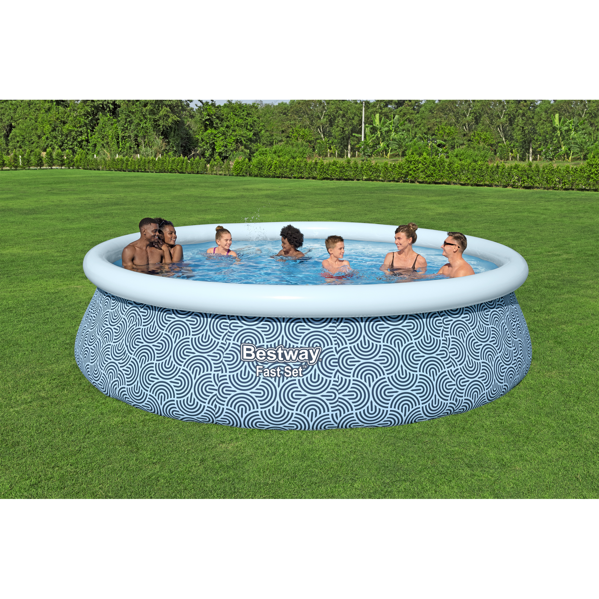 Aufstellpool-Set 'Fast Set™' Ø 457 x 107 cm mit Filterpumpe