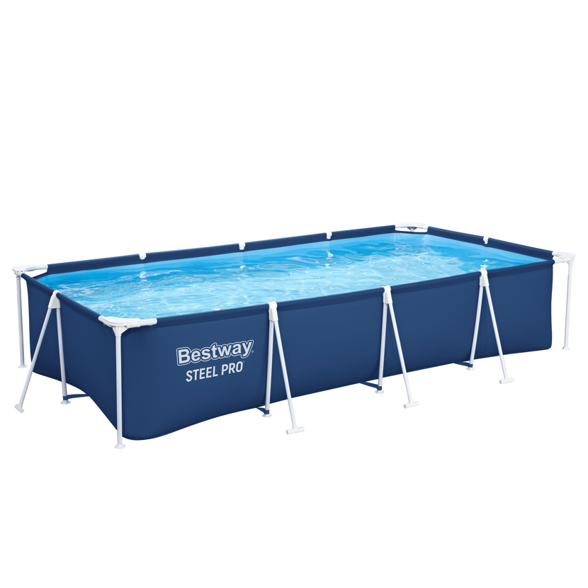 Blauer, aufblasbarer Gartenpool