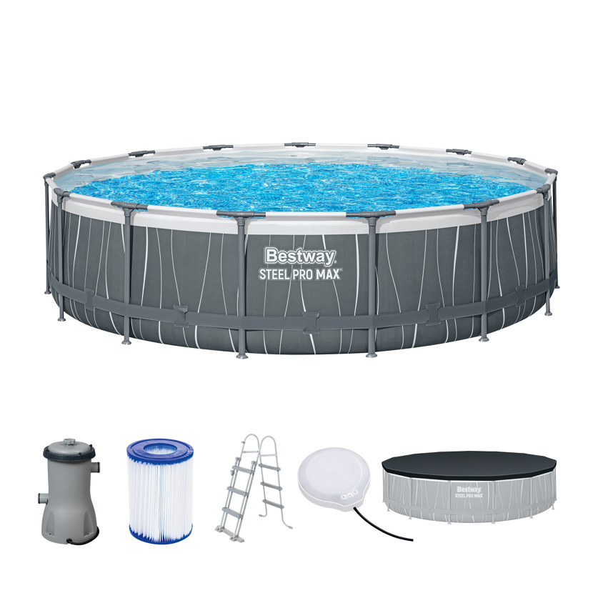 Frame-Pool-Set 'Steel Pro MAX™' Ø 457 x 107 cm mit Filterpumpe