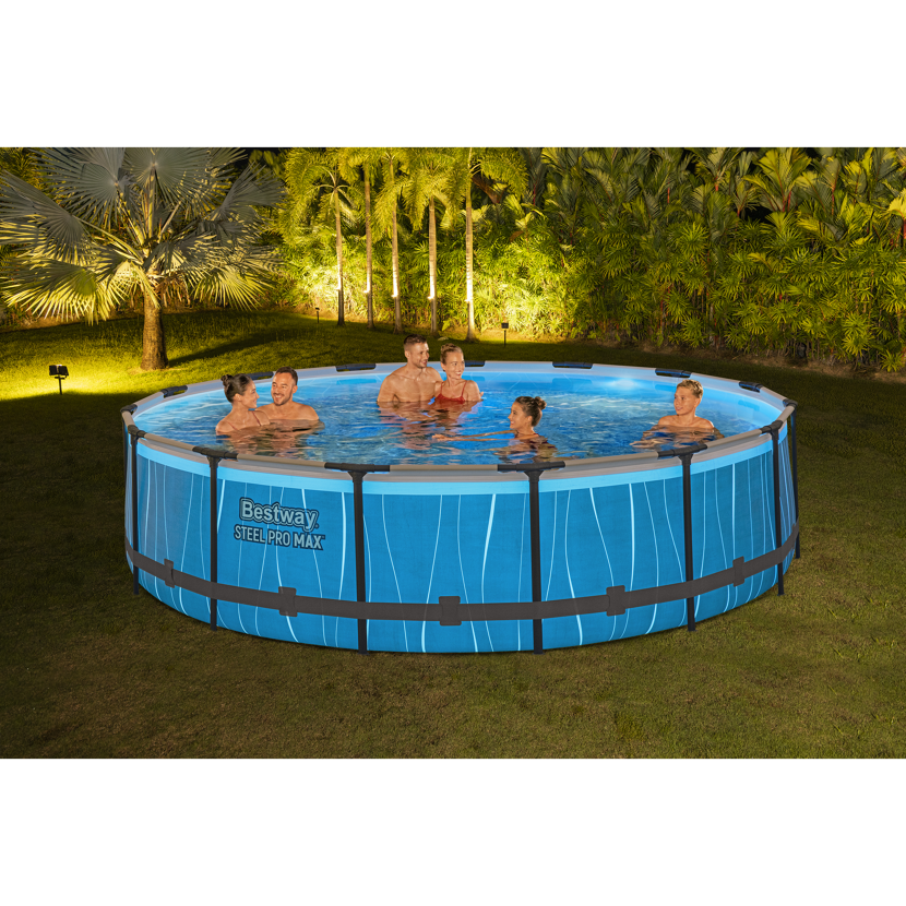 Fünf Personen in einem Frame Pool