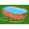 Ovaler Aufstellpool mit Filterpumpe