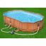 Ovaler Aufstellpool mit Filterpumpe