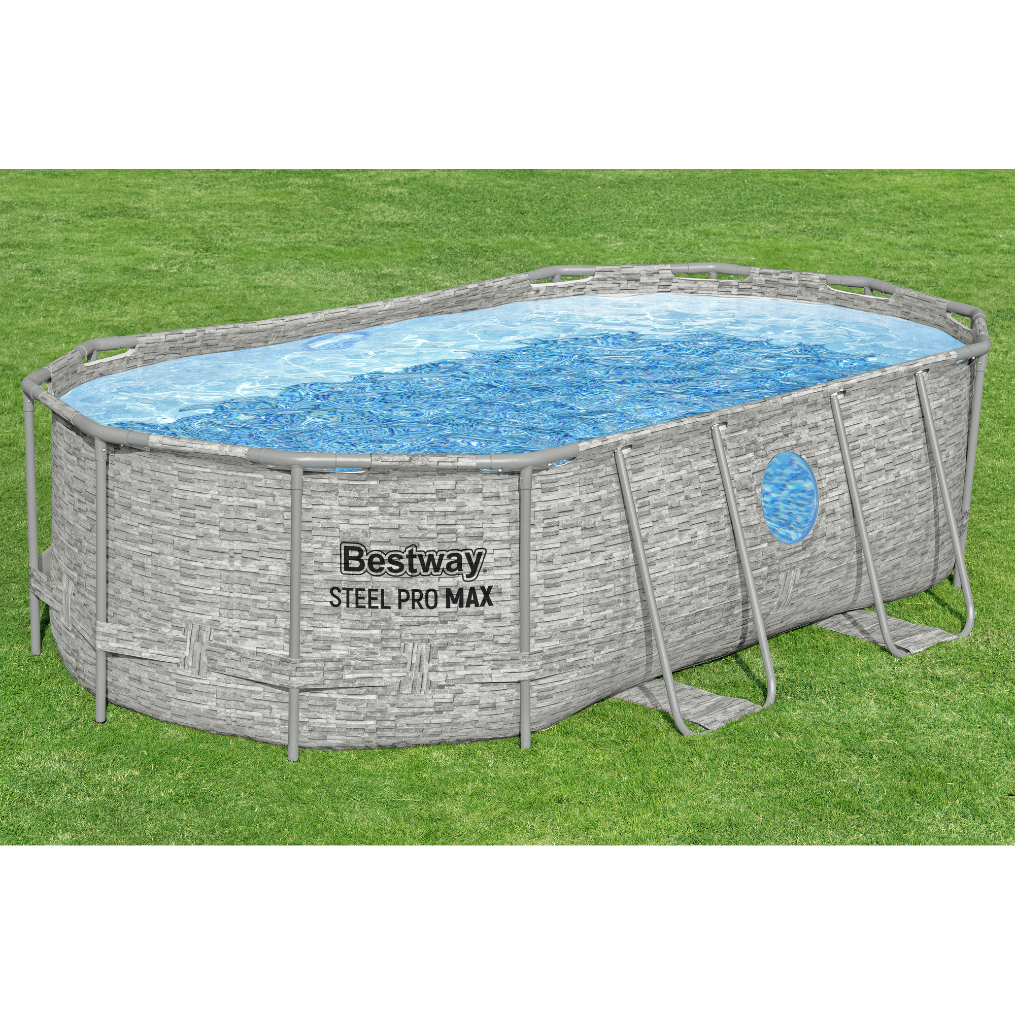 Frame-Pool-Set 'Steel Pro MAX™ Splashview™' 427 x 250 x 100 cm mit Filterpumpe + product picture