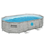 Frame-Pool-Set 'Steel Pro MAX™ Splashview™' 488 x 305 x 107 cm mit Sandfilteranlage