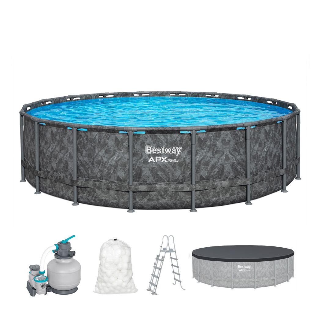 Runder Aufstellpool mit Zubehör