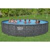 Gruppe von Personen in einem Bestway Pool