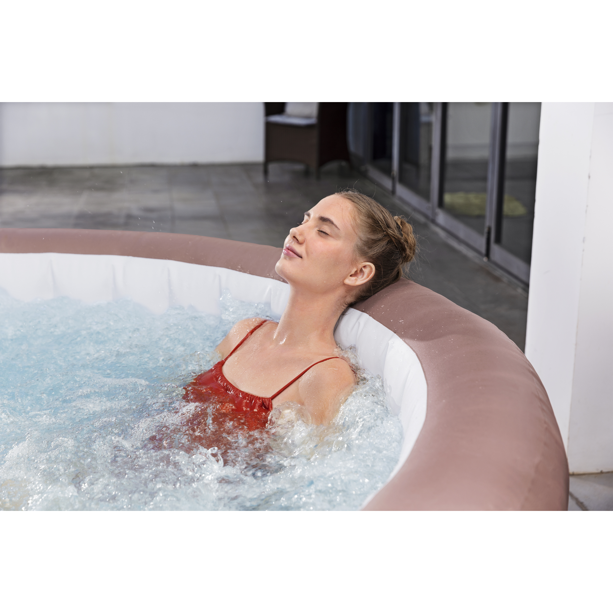 Whirlpool 'LAY-Z-SPA® Hawaii AirJet™' terrakottafarben Ø 196 x 71 cm