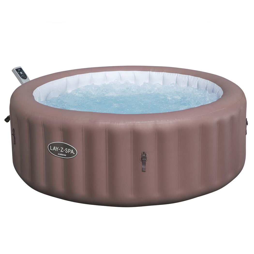 Runder Whirlpool mit Sprudelfunktion