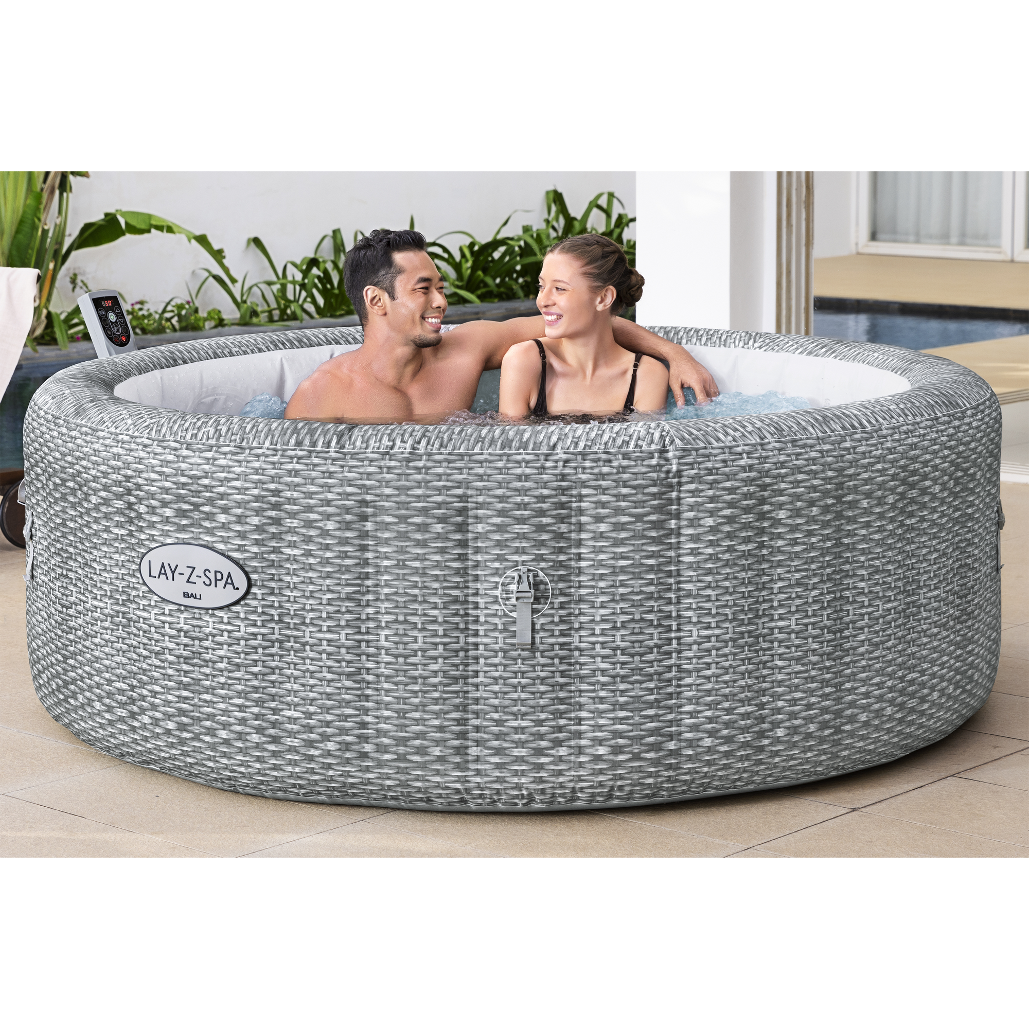 Whirlpool 'LAY-Z-SPA® Bali AirJet™' lichtgrau Ø 196 x 71 cm