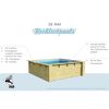 Rechteckiger Holzpool