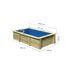 Rechteckiger Gartenpool aus Holz