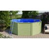 Achteckiger Gartenpool mit Holzverkleidung