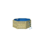 Massivholzpool-Set 'Modell X0' 320,5 x 121 x 320,5 mit Stahlrohrleiter