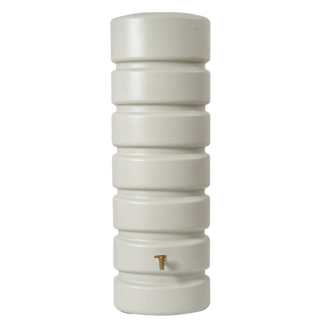 Sandfarbener Wassertank Classic mit Zapfhahn