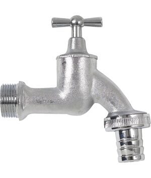 Auslaufhahn chromfarben 3/4" AG