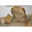 Jutesack mit Holzscheiten
