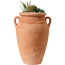 Regentonne 'Exclusive Line' terrakotta 250 l mit Hahn bepflanzbar