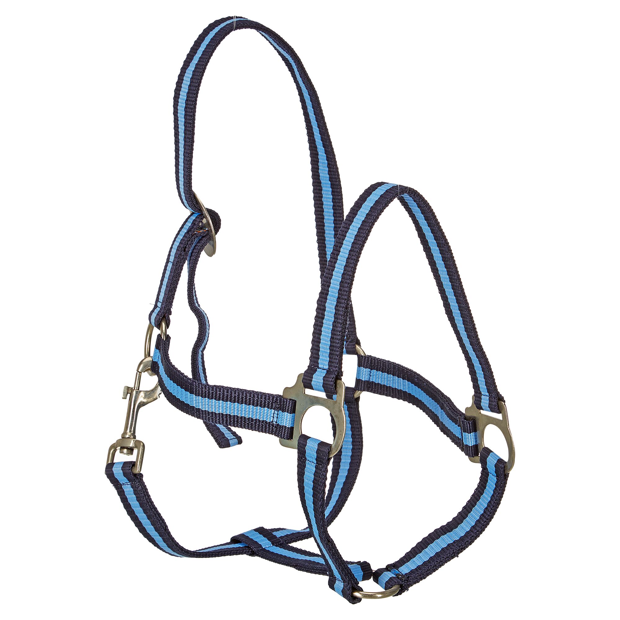 Nylonhalfter Hippo marine/hellblau