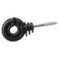 Schwarzer Ringisolator mit Schraube