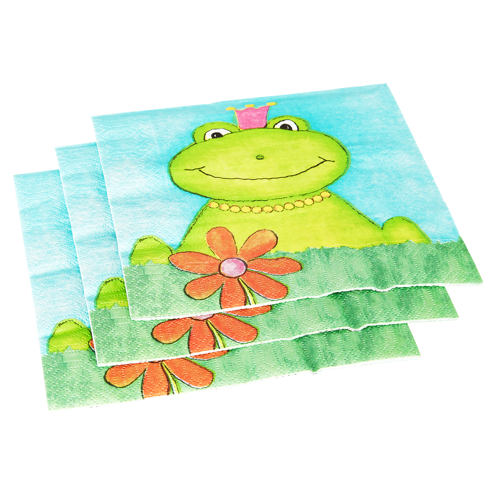 Papierservietten "Froggy" 33 x 33 cm 20 Stück + product picture