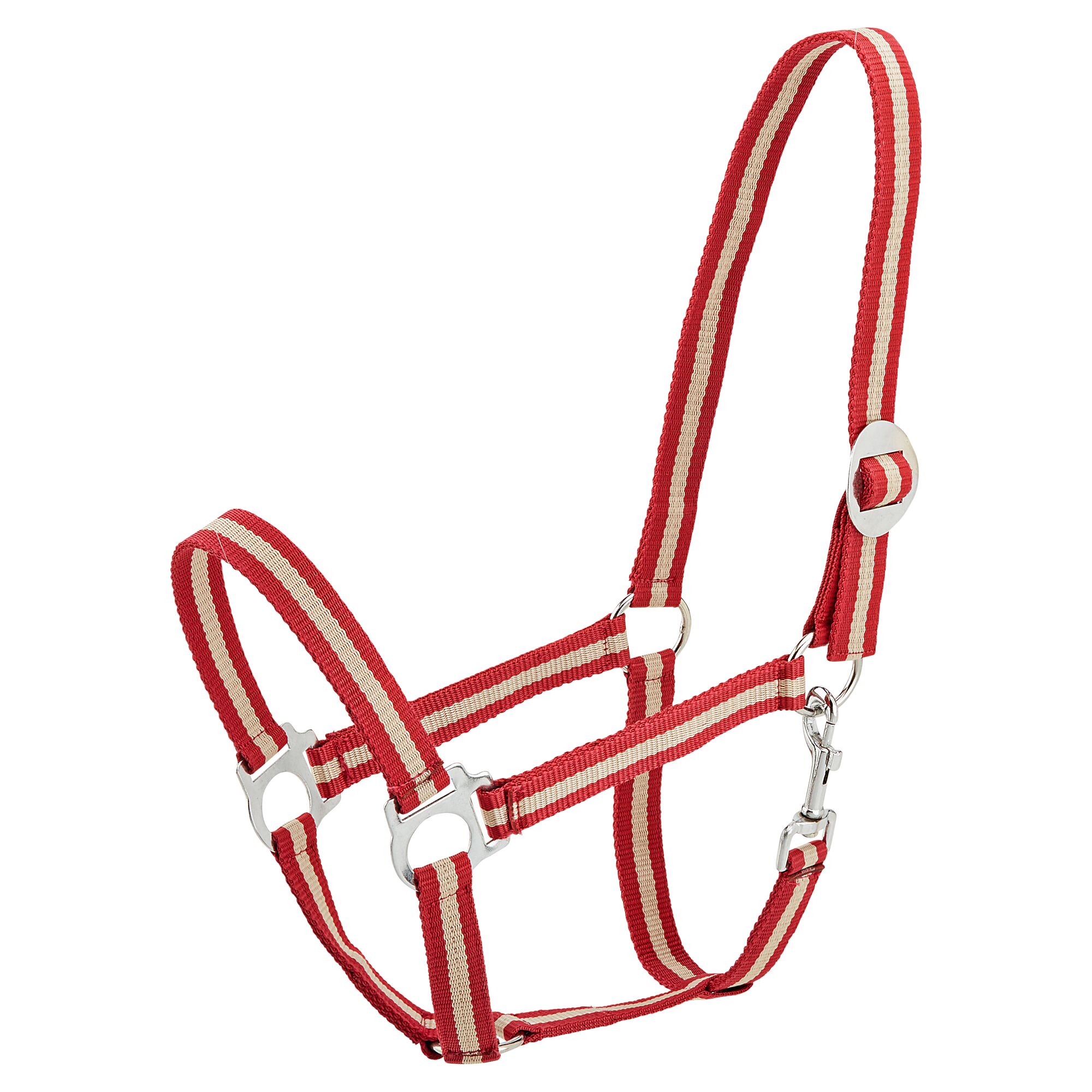 Rot-beiges Nylonhalfter