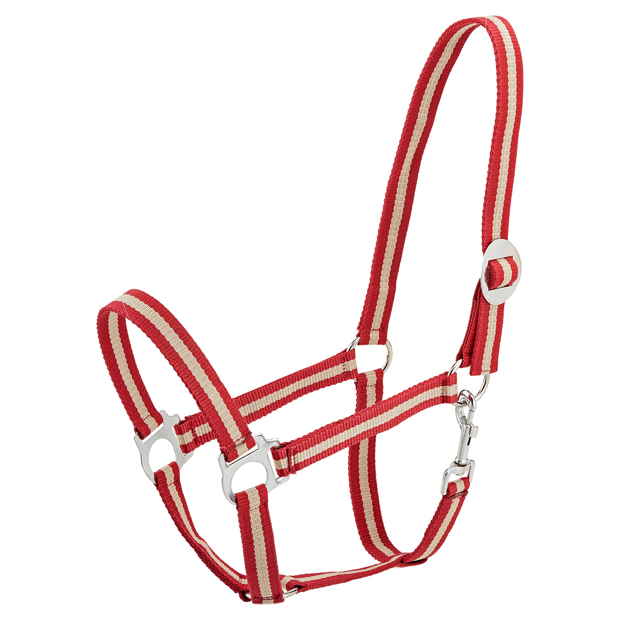 Rot-beiges Nylonhalfter