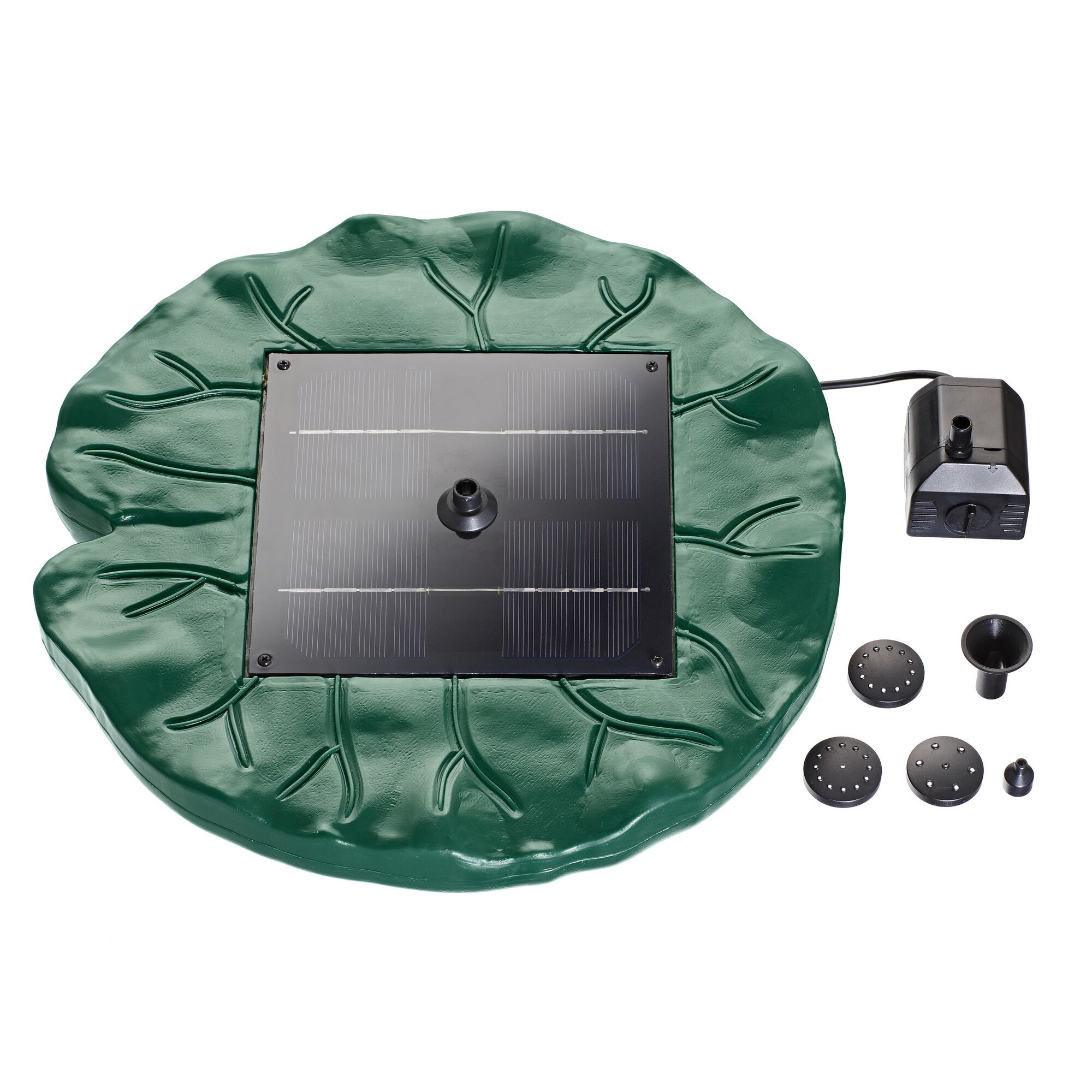 Solar Springbrunnen Pumpe Set mit Seerose