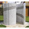 Schneckendusche/Umkleide silbern Gabione 230 x 180 x 210 cm