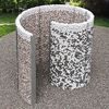 Schneckendusche/Umkleide silbern Gabione 230 x 180 x 210 cm