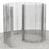 Schneckendusche/Umkleide silbern Gabione 230 x 180 x 210 cm
