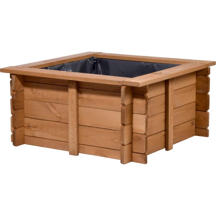 Dobar Hochteich 'Square' braun 78 x 78 x 39 cm