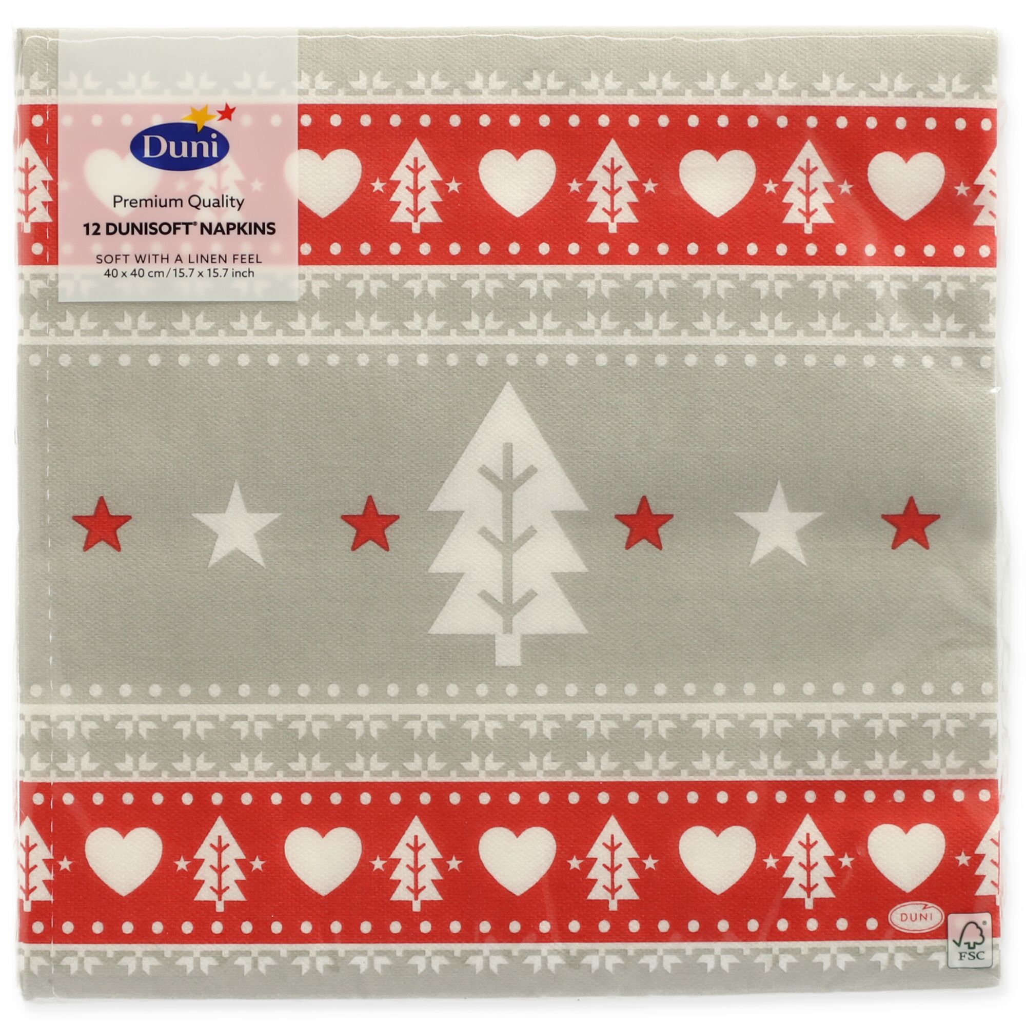 Duni Servietten mit weihnachtlichem Muster