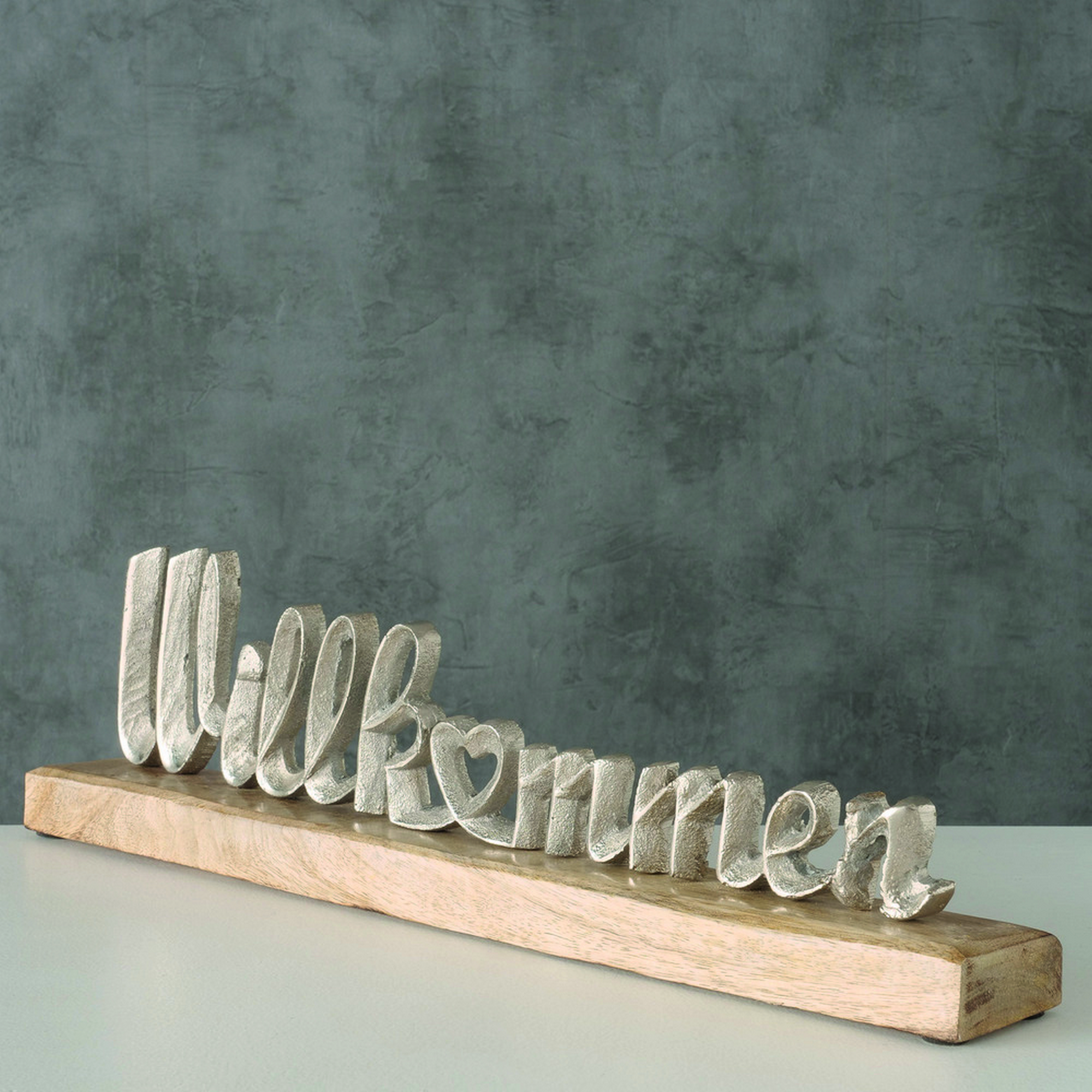 Dekoschriftzug 'Willkommen' 45 cm + product picture