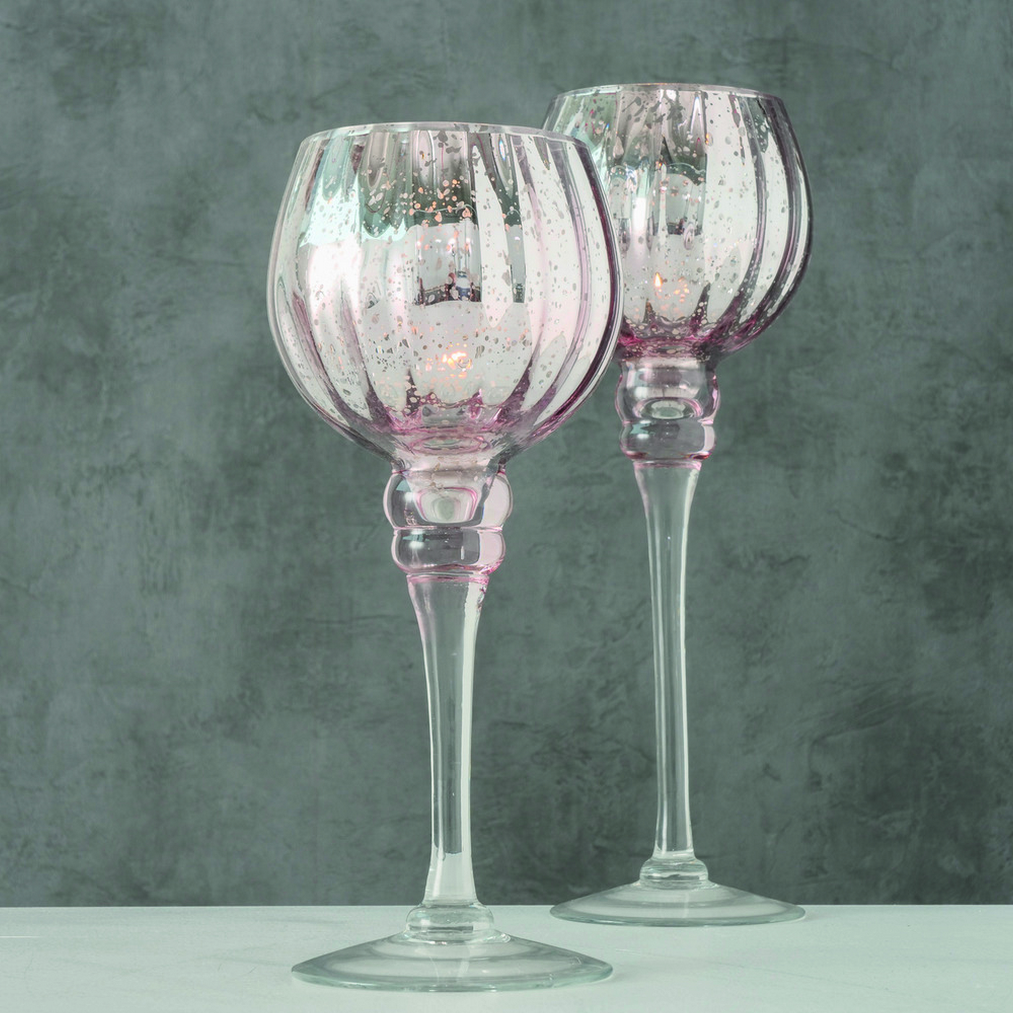 Windlicht 'Minou' Glas lackiert Ø 11 x 30 cm 2-teilig + product picture